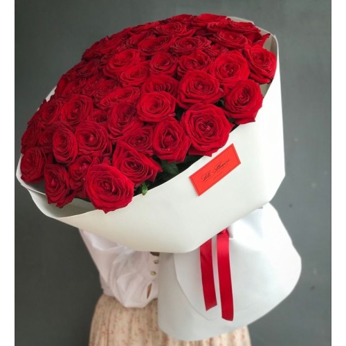 Купить на заказ Букет из 51 красной розы с доставкой в Каратау